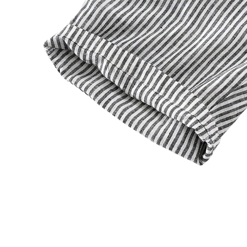 Bermuda Linho Masculina Ellegance Listrada