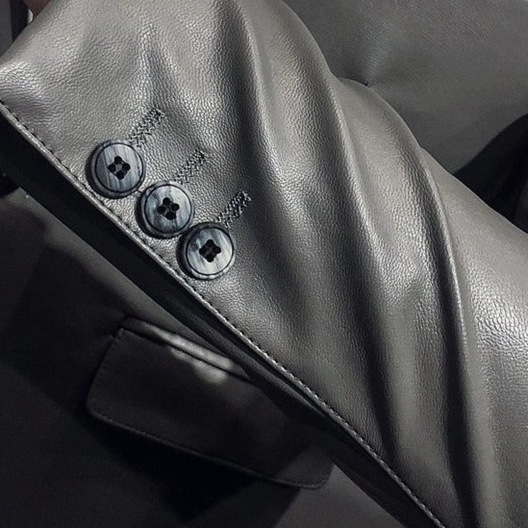 Blazer Masculino de Couro Ellegance Lancaster