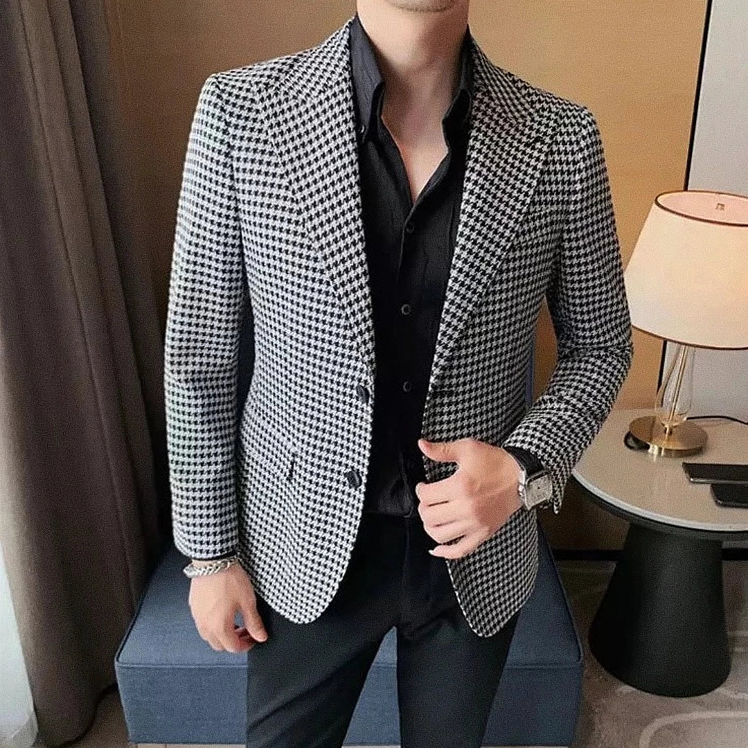 Blazer Masculino Xadrez Ellegance F019