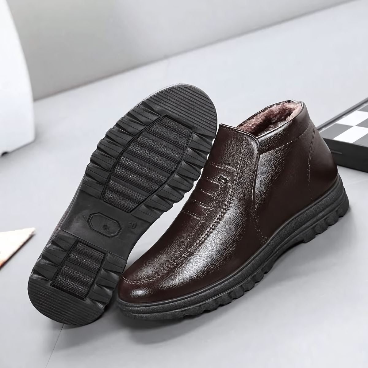 Bota Masculina de Inverno Ellegance Forrada em Lã