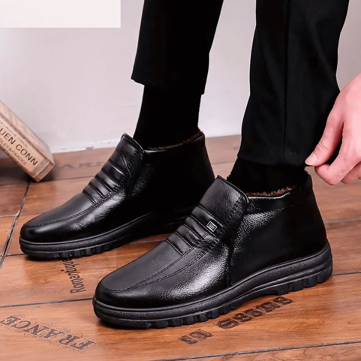 Bota Masculina de Inverno Ellegance Forrada em Lã