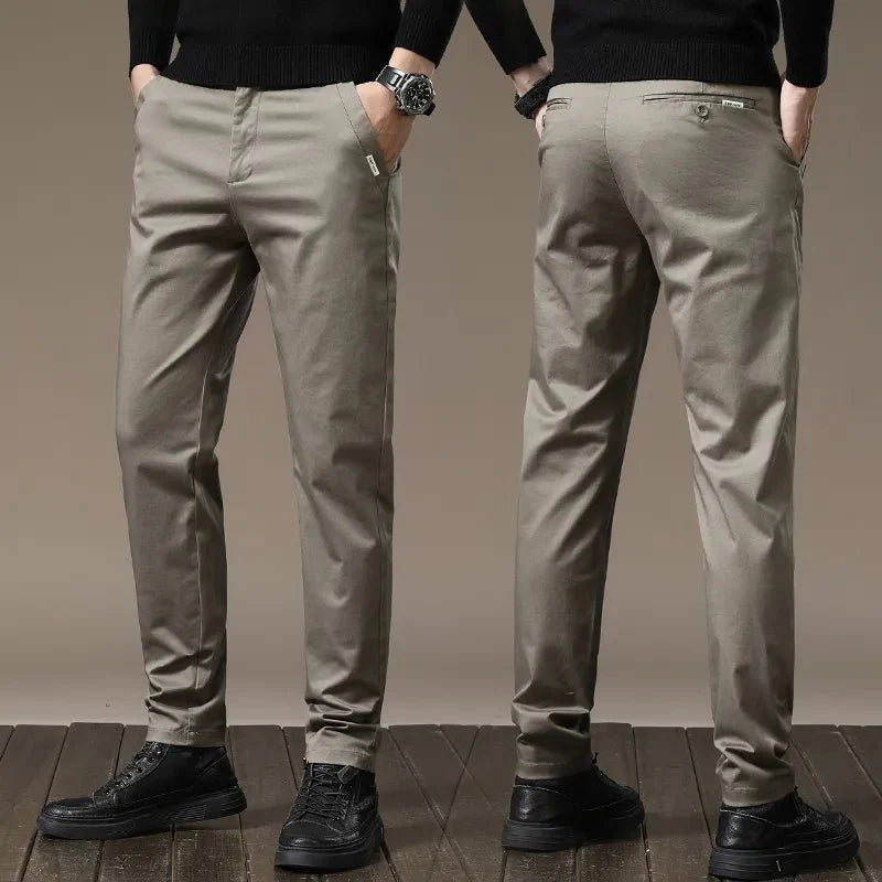 Calça Chino em Sarja Masculina Ellegance F010