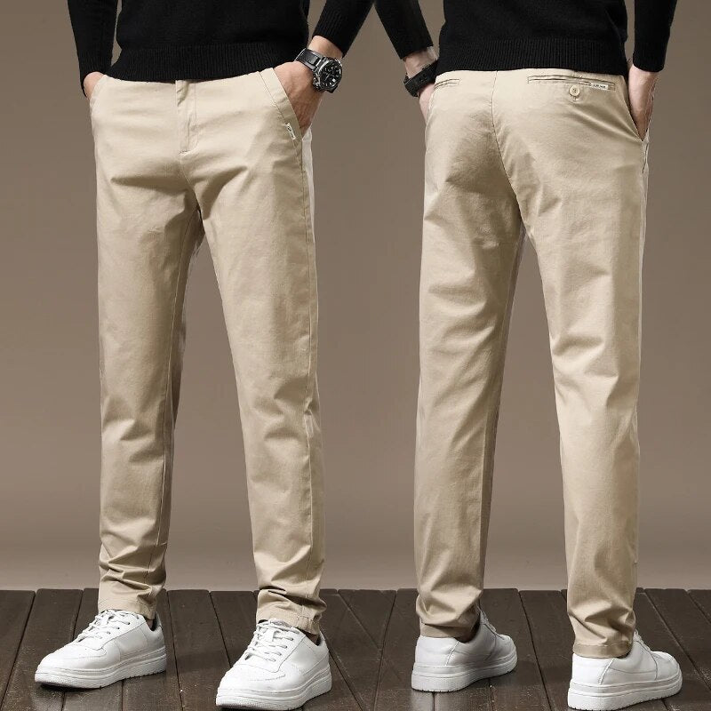 Calça Chino em Sarja Masculina Ellegance F010