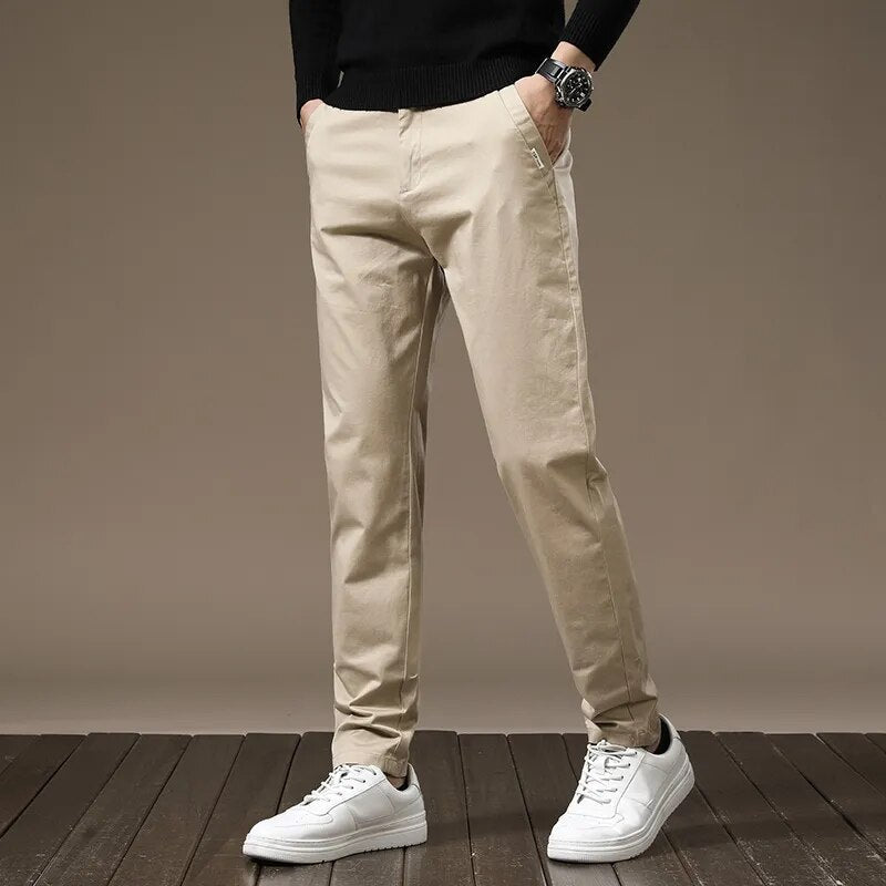 Calça Chino em Sarja Masculina Ellegance F010