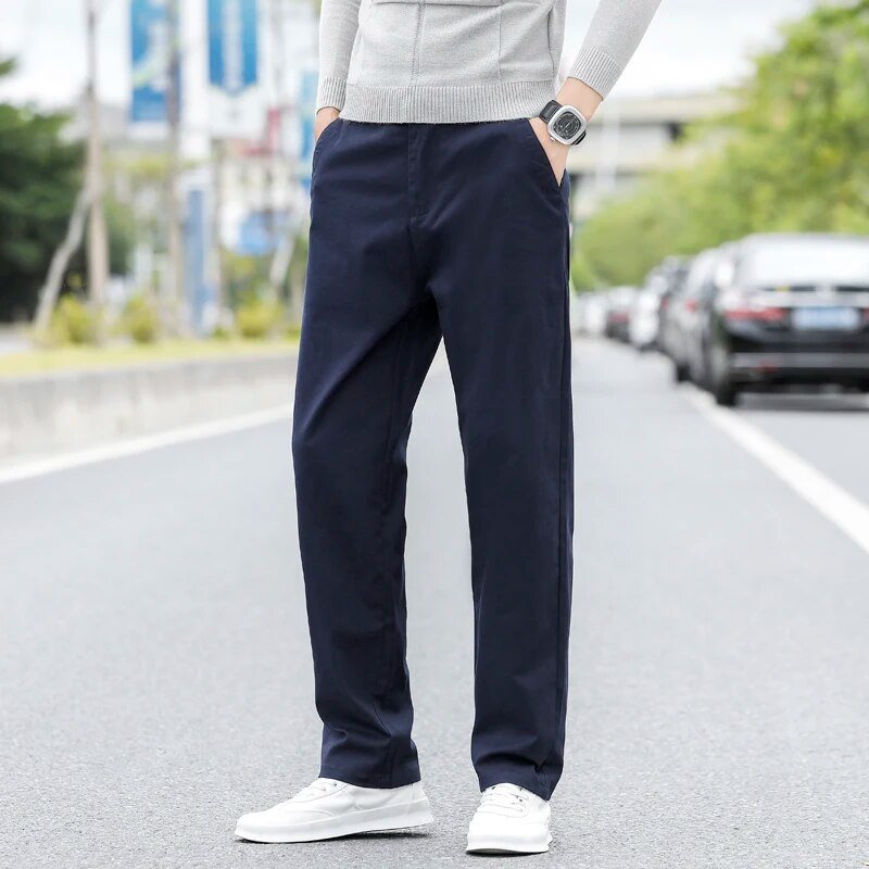 Calça Chino em Sarja Masculina Ellegance F011