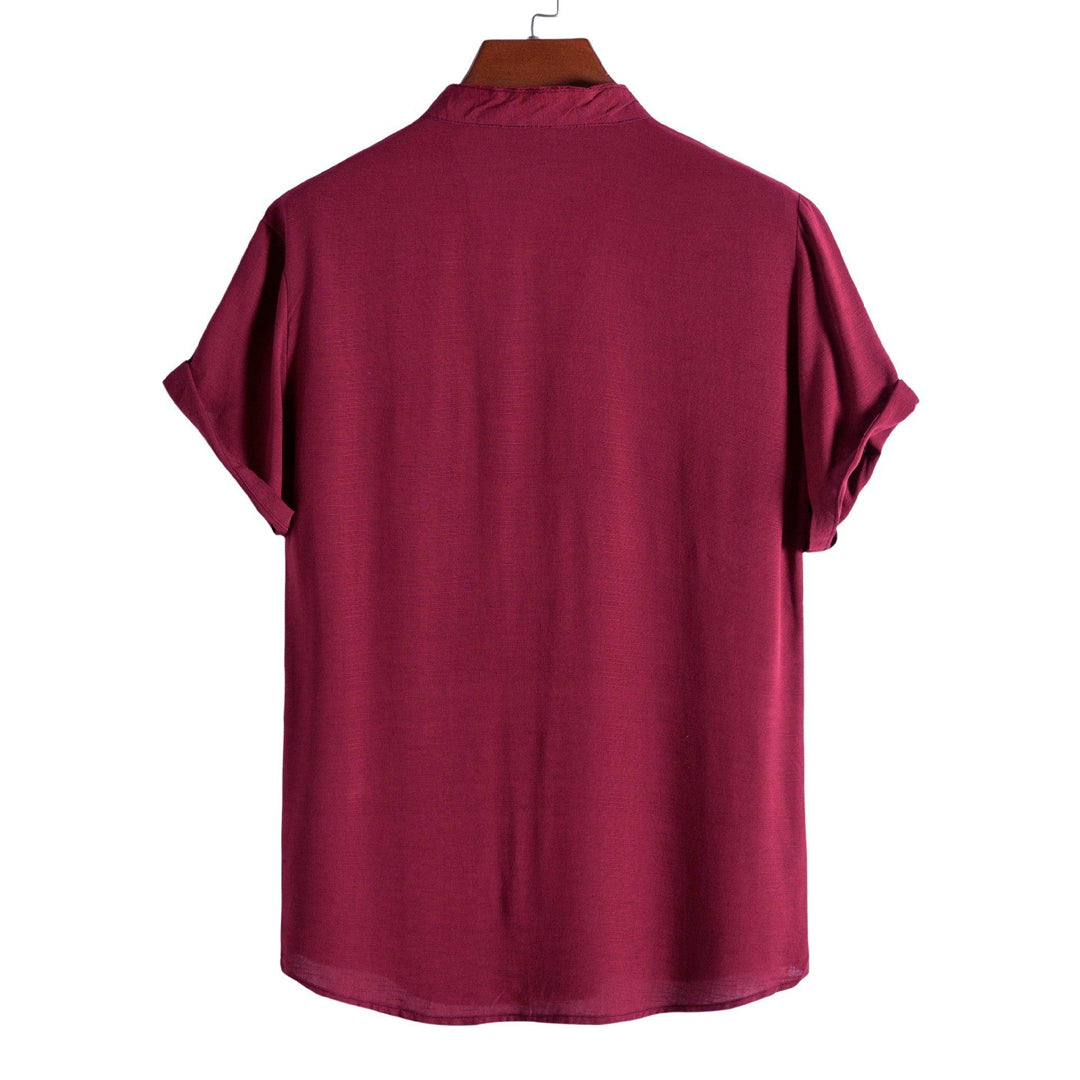 Camisa Masculina Lisa Gola Padre Ellegance Essentials