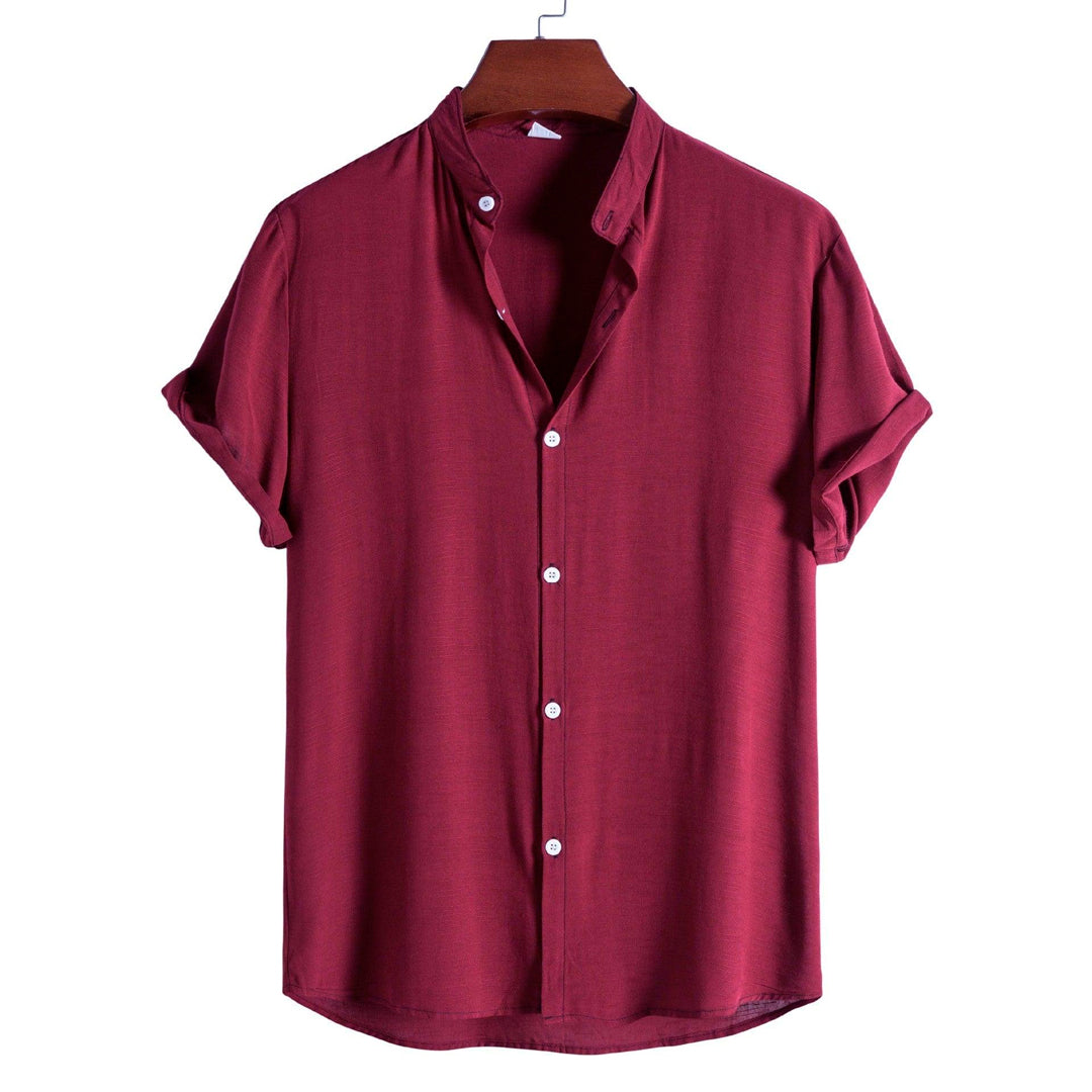 Camisa Masculina Lisa Gola Padre Ellegance Essentials
