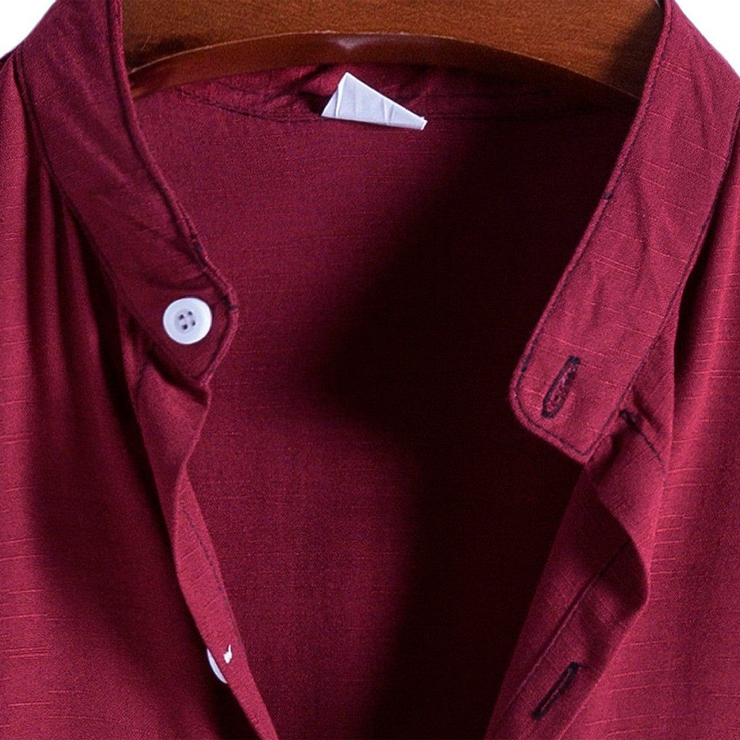 Camisa Masculina Lisa Gola Padre Ellegance Essentials