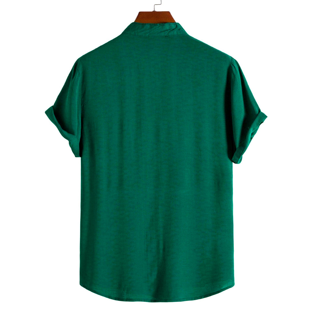 Camisa Masculina Lisa Gola Padre Ellegance Essentials