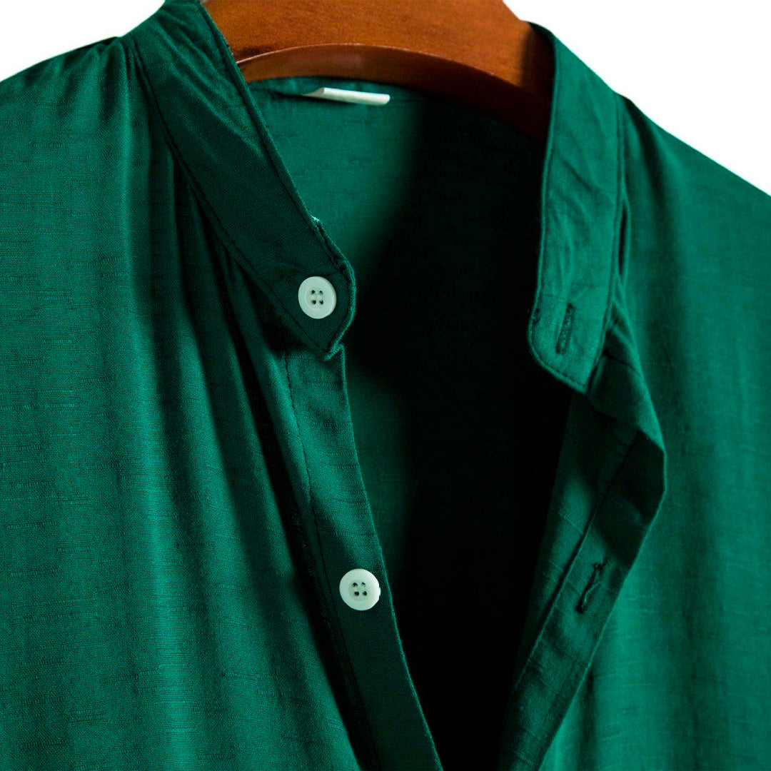 Camisa Masculina Lisa Gola Padre Ellegance Essentials