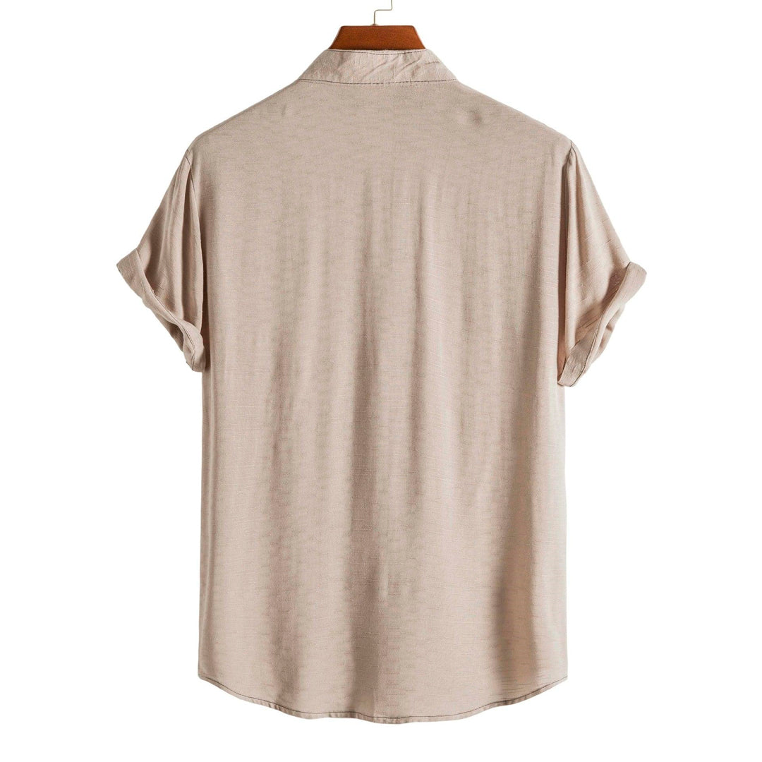 Camisa Masculina Lisa Gola Padre Ellegance Essentials