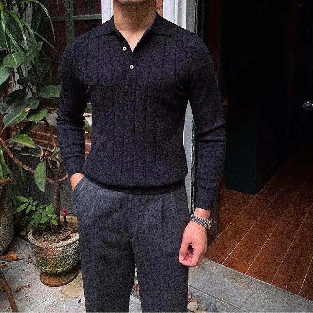 Camisa Polo de Manga Longa Ellegance Reus