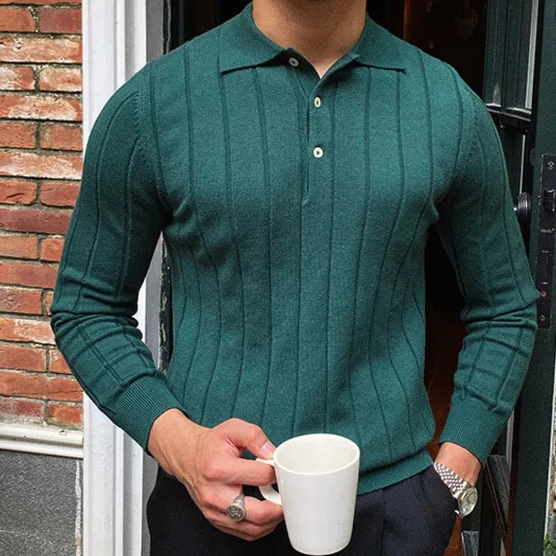Camisa Polo de Manga Longa Ellegance Reus