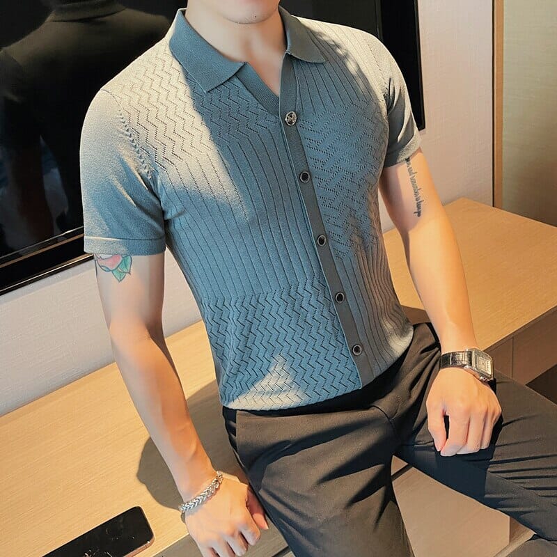 Camisa Polo Masculina Ellegance Vintage