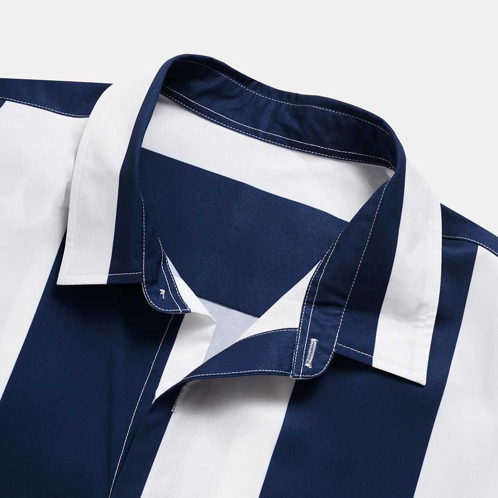 Camisa Manga Curta Ellegance Ocean