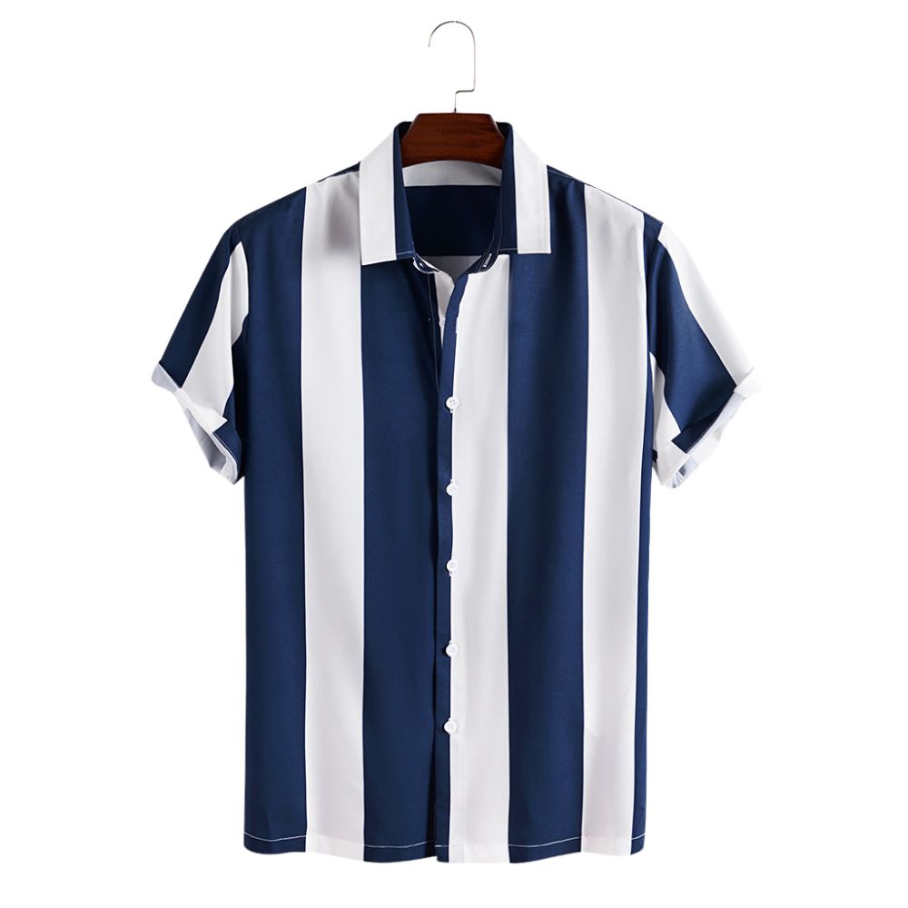 Camisa Manga Curta Ellegance Ocean