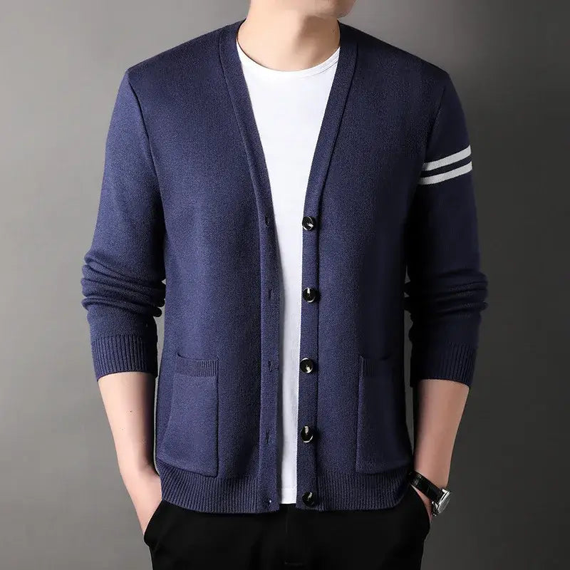 Cardigan Masculino Gola V Ellegance