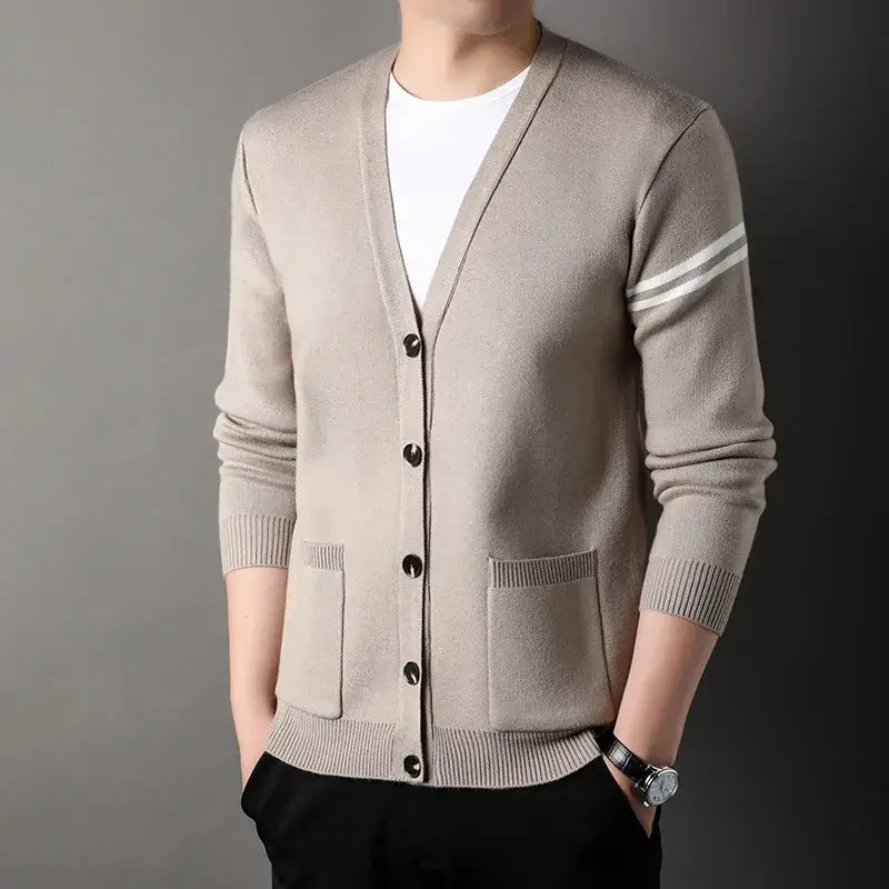 Cardigan Masculino Gola V Ellegance