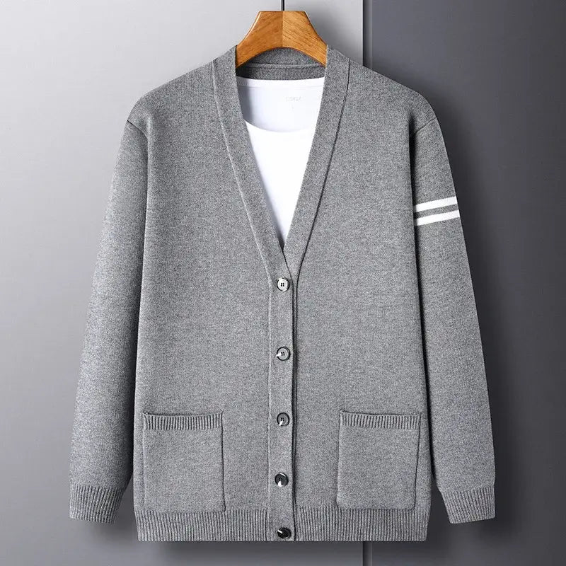 Cardigan Masculino Gola V Ellegance