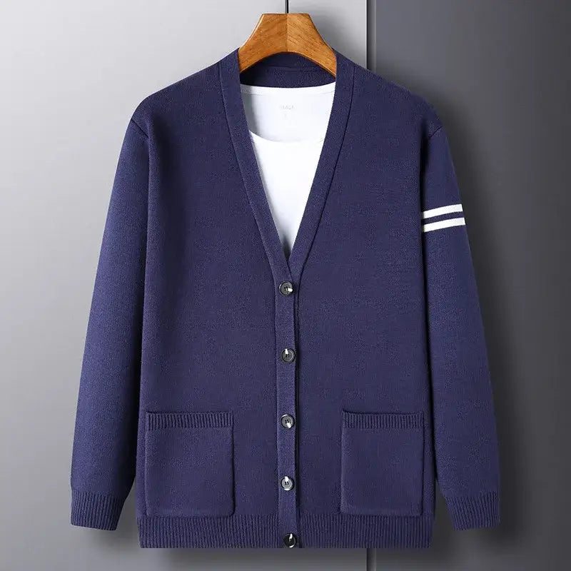 Cardigan Masculino Gola V Ellegance