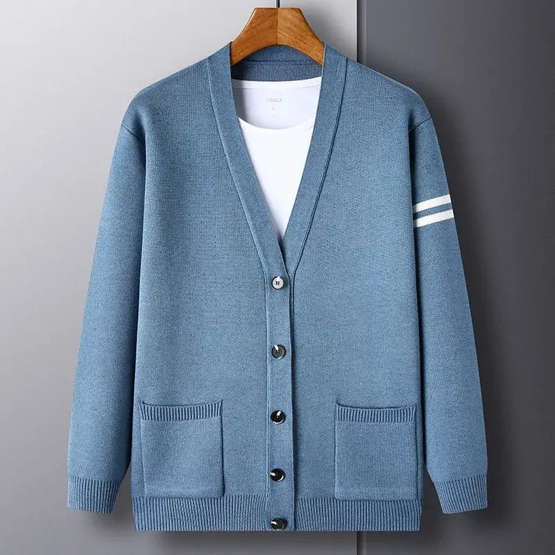 Cardigan Masculino Gola V Ellegance