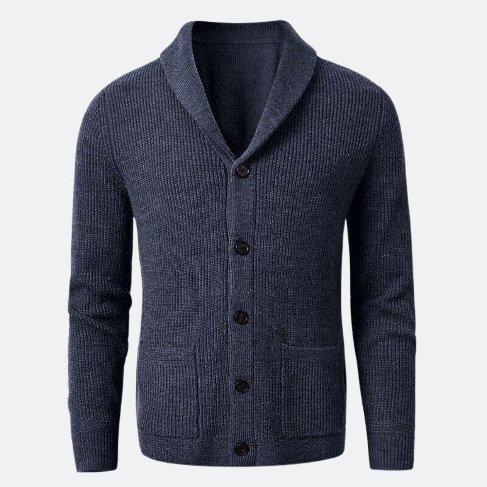 Cardigan Masculino Gola em V Ellegance