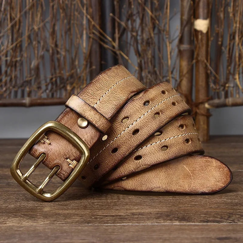 Cinto Masculino de Couro Artesanal Ellegance