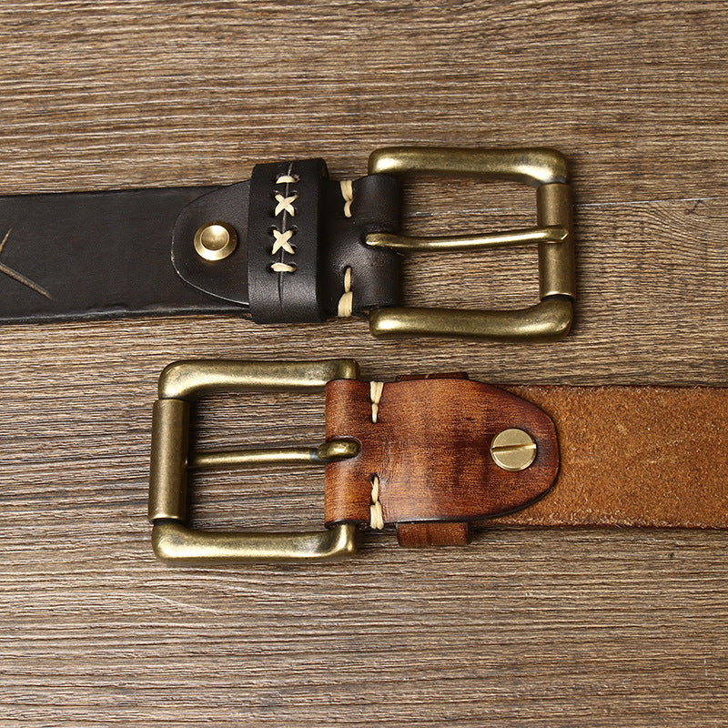 Cinto Masculino de Couro Ellegance Vintage