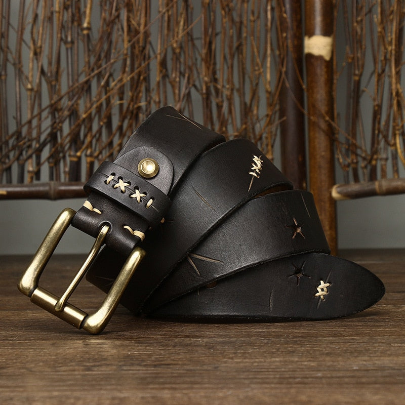 Cinto Masculino de Couro Ellegance Vintage