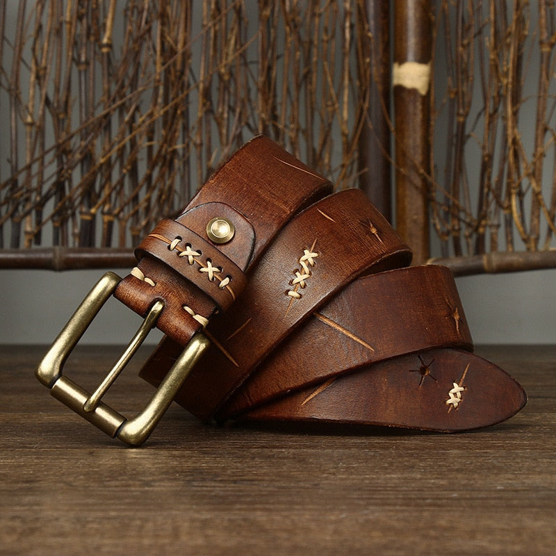 Cinto Masculino de Couro Ellegance Vintage
