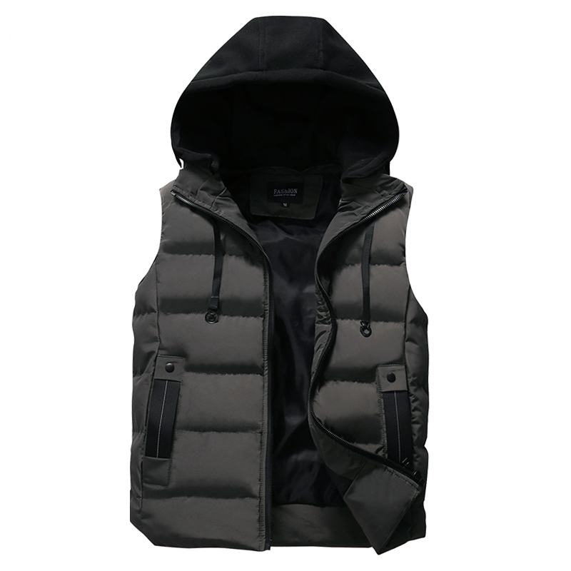 Colete Masculino Puffer Com Capuz Ellegance