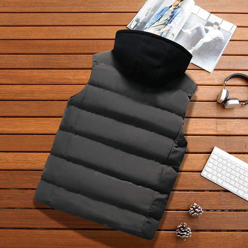 Colete Masculino Puffer Com Capuz Ellegance