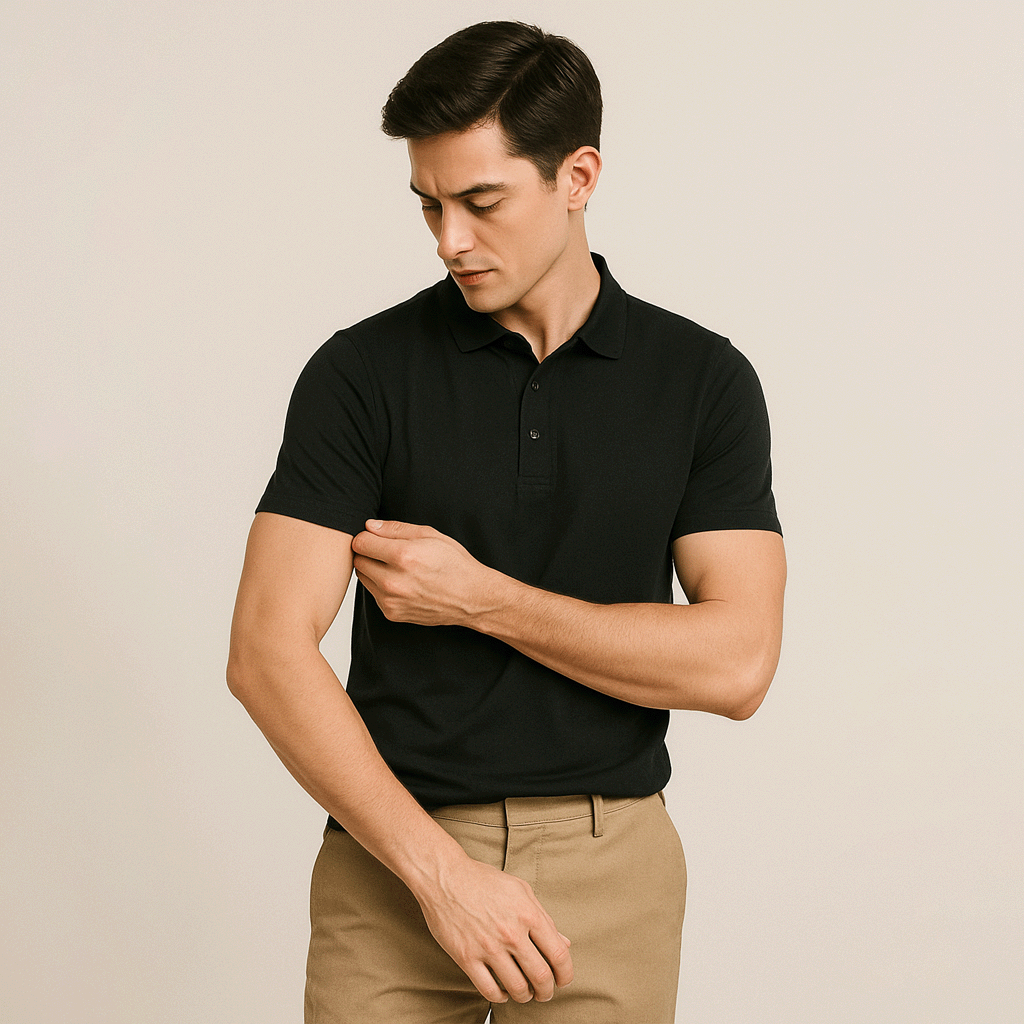 Conjunto 2 Camisas Polos em Seda Gelo Ellegance