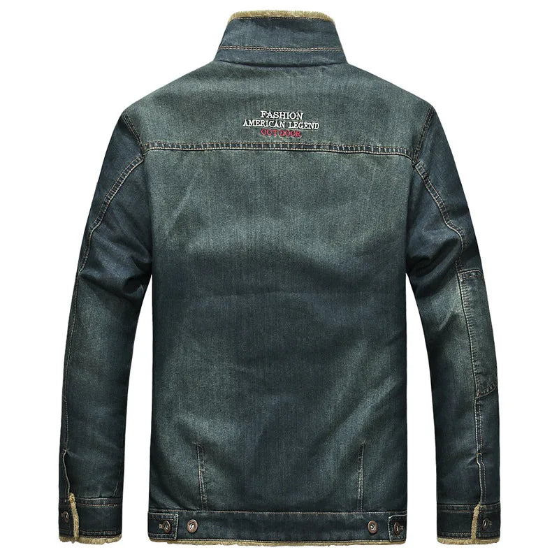 Jaqueta Jeans Masculina Ellegance Acolchoada