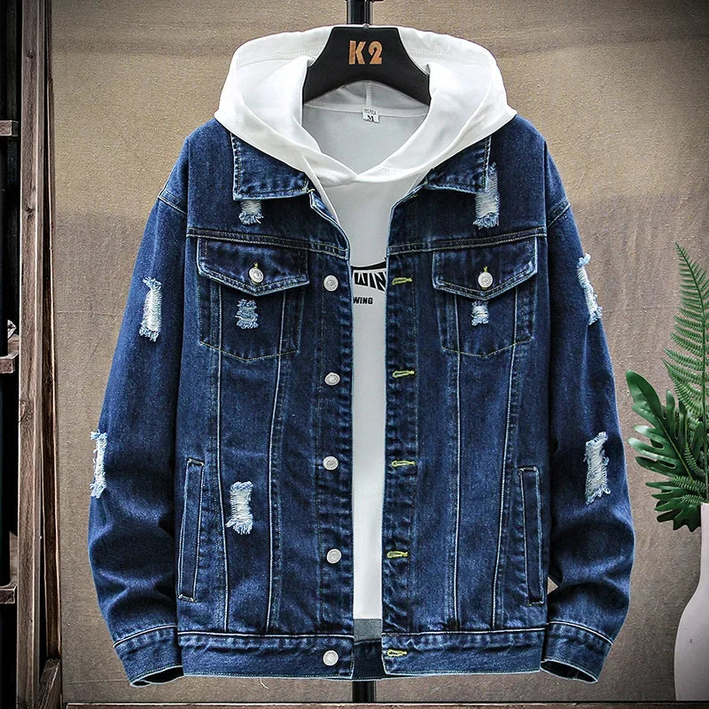 Jaqueta Jeans Masculina Ellegance StreetWear