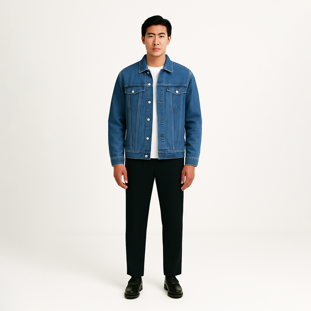 Jaqueta Masculina Jeans Acolchoado Ellegance Basic