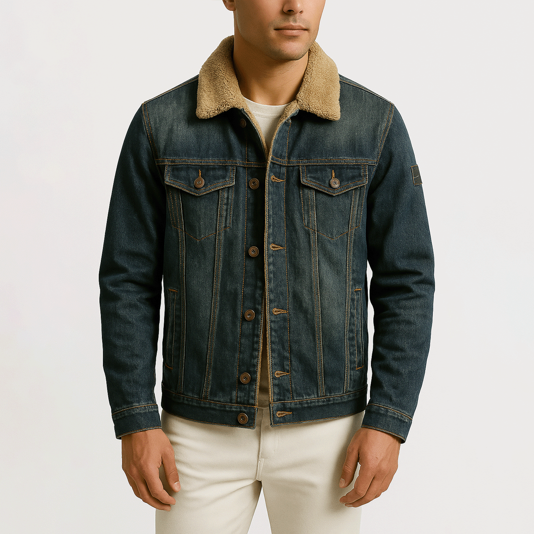 Jaqueta Jeans Masculina Ellegance Acolchoada