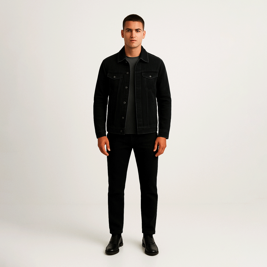 Jaqueta Jeans Masculina Ellegance Slim