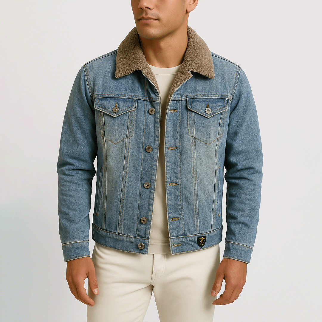Jaqueta Jeans Masculina Ellegance com Interior Forrada