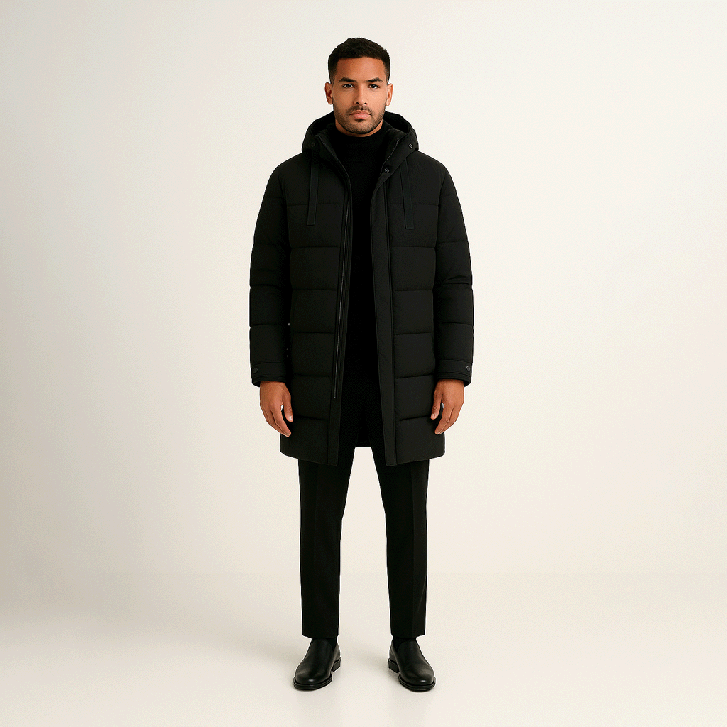 Jaqueta Puffer Masculina Alongada Ellegance