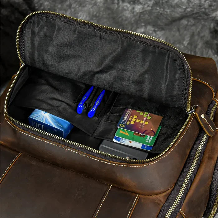 Mochila Executiva em Couro Ellegance Retrô