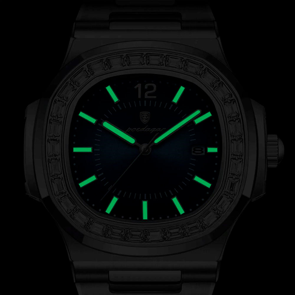 Relógio Masculino Cravejado Ellegance Spectre