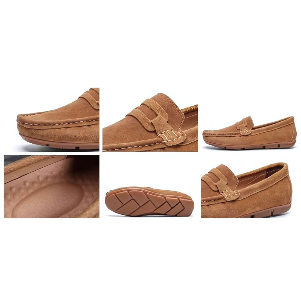 Sapato Mocassim Masculino de Camurça Ellegance