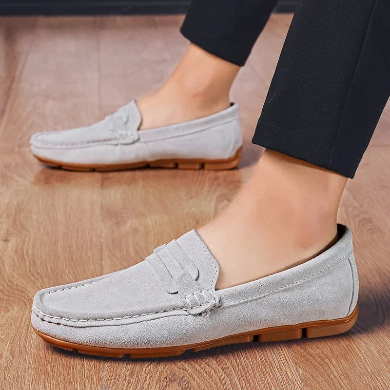 Sapato Mocassim Masculino de Camurça Ellegance