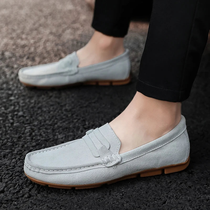 Sapato Mocassim Masculino de Camurça Ellegance