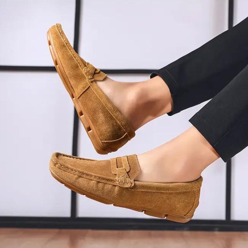Sapato Mocassim Masculino de Camurça Ellegance