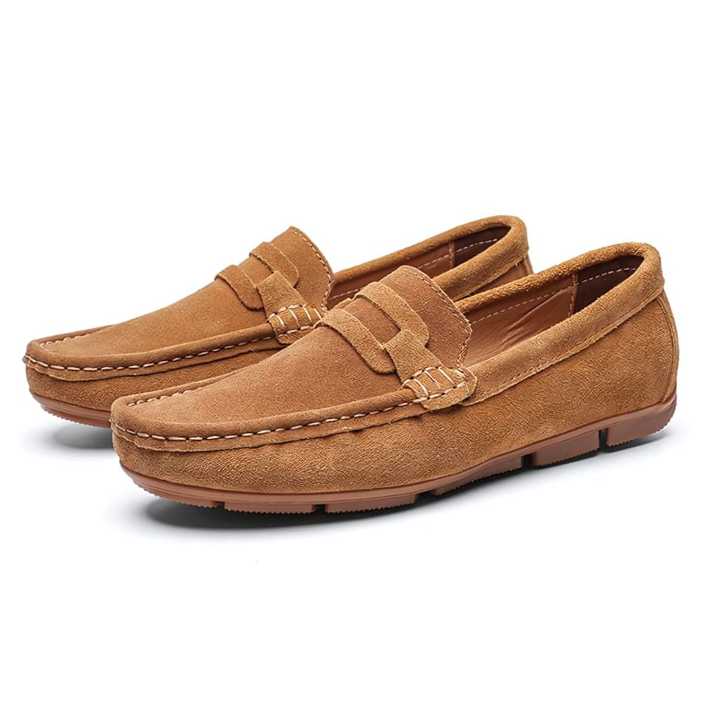 Sapato Mocassim Masculino de Camurça Ellegance