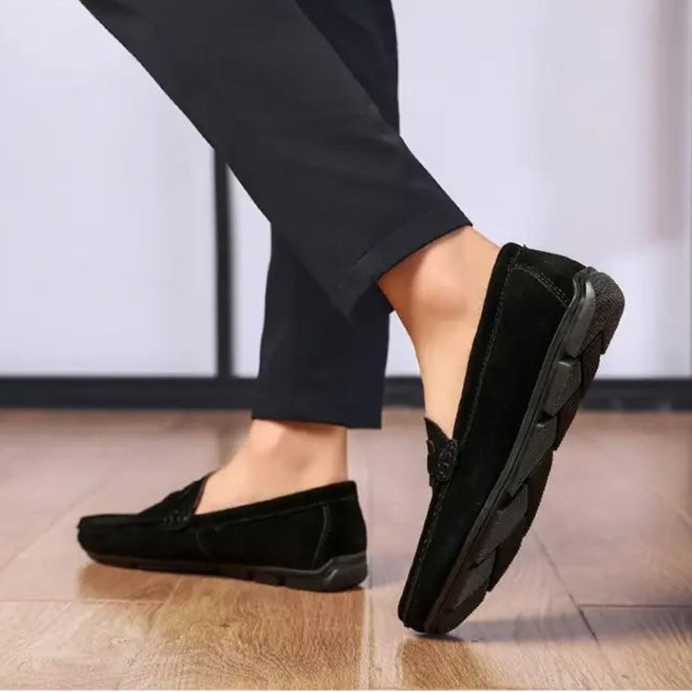 Sapato Mocassim Masculino de Camurça Ellegance