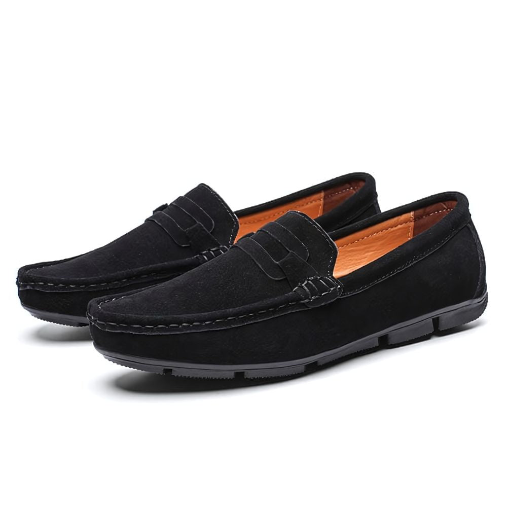 Sapato Mocassim Masculino de Camurça Ellegance