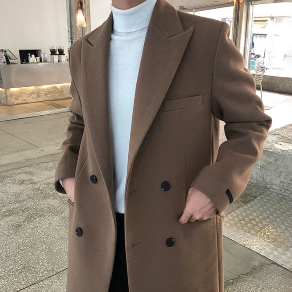 Sobretudo Masculino em Lã Ellegance Sivan